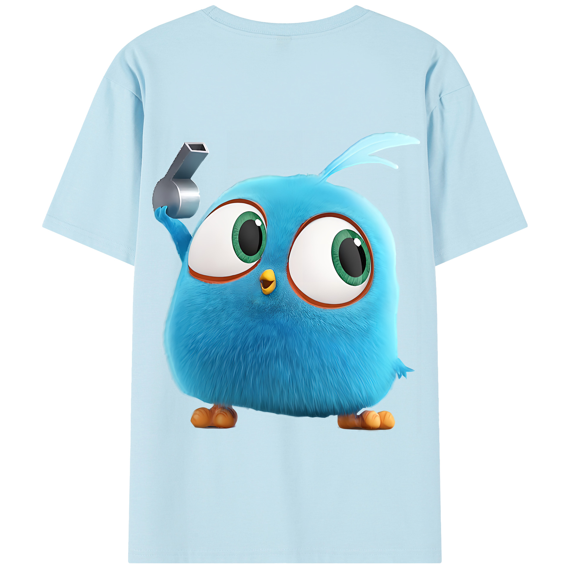 （画像用） Angry Birds アングリーバード 綿100％半袖Tシャツ（背面プリント）